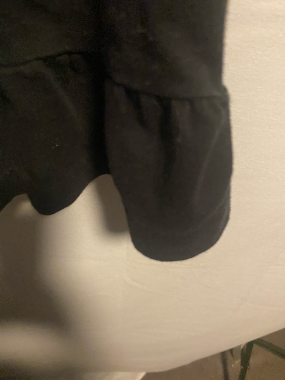 J. Crew Black Short-Sleeve Ruffle-Hem Tee - Picture 6 of 9